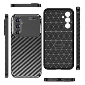 Voor Samsung Galaxy A54 5G Koolstofvezeltextuur Telefoonhoesje Anti-drop beschermende telefoon TPU-hoes