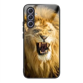 Gehard glas TPU hoesje voor Samsung Galaxy A54 5G Patroondruk Schokbestendig Cover Anti-Drop Telefoonhoesje