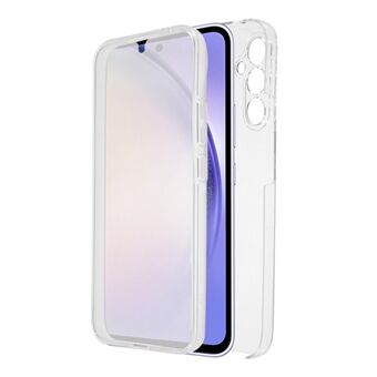 Voor Samsung Galaxy A54 5G Volledige bescherming Anti-drop Shell TPU-frame + acryl achterkant + PET-voorkant Helder telefoonhoesje