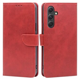 Wallet Folio Cover voor Samsung Galaxy A54 5G Valbestendig PU-leer Kalfstextuur Flip Stand Telefoonhoesje