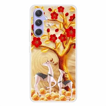 Voor Samsung Galaxy A54 5G Zacht TPU-hoesje Patroon bedrukt ontwerp Slanke dunne telefoonhoes