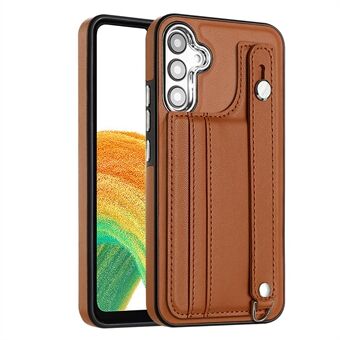 Kickstand Case voor Samsung Galaxy A54 5G Telefoon Shell YB Lederen Coating Series-5 Kaarthouder TPU Cover