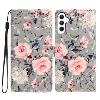 Voor Samsung Galaxy A54 5G Case Folio PU Lederen 3D Patroon Portemonnee Telefoonhoes