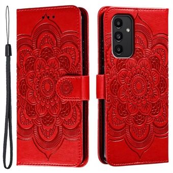 Voor de Samsung Galaxy A54 5G PU Leren Portemonneehoes met Standfunctie en Bedrukking van de Telefooncover