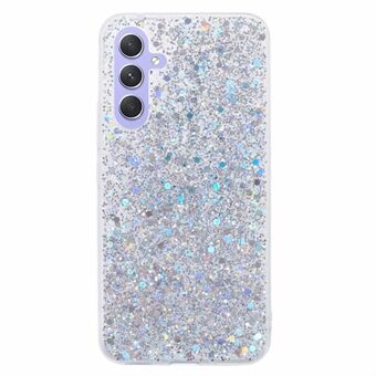 Voor Samsung Galaxy A54 5G Glitter Telefoonhoesje met Pailletten, Zachte TPU Achterkant