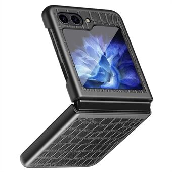 Voor Samsung Galaxy Z Flip6 5G Hoes Krokodillen Textuur PU Lederen Achterkant beschermhoes