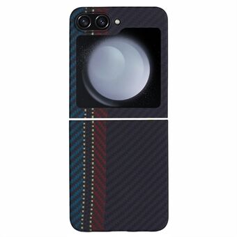 Voor Samsung Galaxy Z Flip5 5G Hoesje Kleur Koolstofvezel Textuur Geweven Patroon Aramidevezel Telefoonhoesje