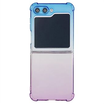 Voor de Samsung Galaxy Z Flip5 5G Gradient Color Vouwtelefoonhoesje, Anti-kras TPU Cover.