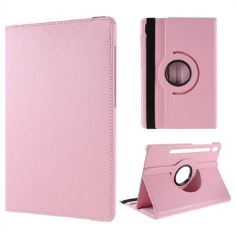 Voor Samsung Galaxy Tab S9 / S8 Tablet Hoesje met Draaibare Stand en PU Lederen Cover met Elastische Band.