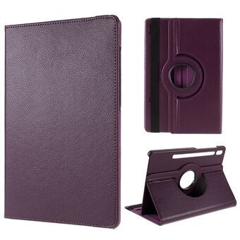 Voor Samsung Galaxy Tab S9 / S8 Tablethoes met draaibare standaard van PU-leer en elastische band.