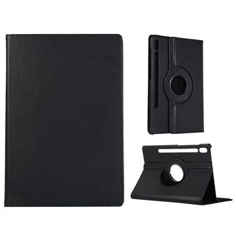 Voor Samsung Galaxy Tab S9 / S8 Tablet Hoesje met Draaibare Stand PU Leren Cover met Elastische Band.