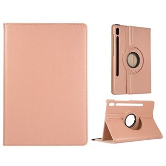 Voor Samsung Galaxy Tab S9 / S8 Tablet Hoesje met draaistandaard PU lederen cover met elastische band