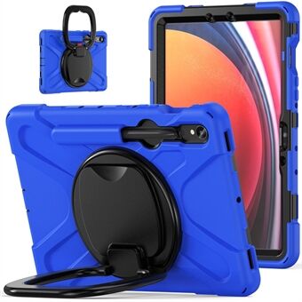 Voor Samsung Galaxy Tab S9 / S8 / S7 Hard PC+Zachte Silicone Hoesje met Draaibare Kickstand, Schokbestendige Tablet Hoes.