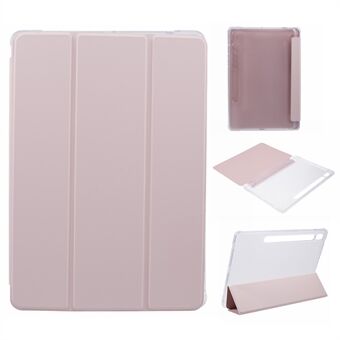 Voor Samsung Galaxy Tab S9 Schokbestendige Hoes Tri-fold PU+Acryl+TPU Tablet Cover Ondersteuning voor Automatisch Ontwaken / Slaap