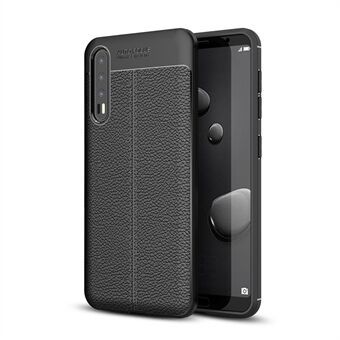 Litchi Grain Soft TPU achterkant voor Huawei P20 Pro