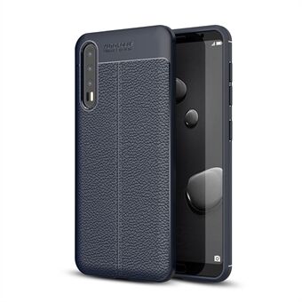 Litchi Grain Soft TPU-achterkant voor Huawei P20 Pro