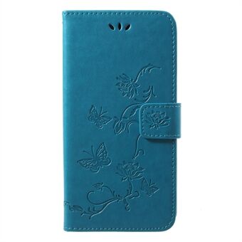 Opdruk Butterfly Flower Wallet Stand lederen mobiele telefoonhoes voor Huawei P20 Pro