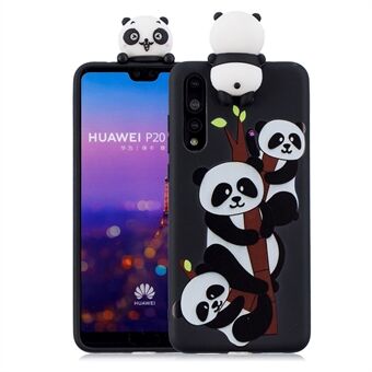 3D schattig poppenpatroon afdrukken TPU-telefoonhoesje voor Huawei P20 Pro