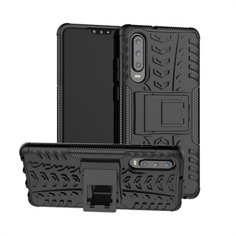 Antislip PC + TPU Hybrid Cover met standaard voor Huawei P30