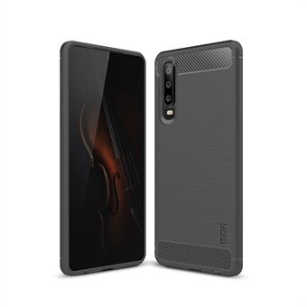 MOFI Carbon Fiber Textuur Geborsteld TPU Cover voor Huawei P30