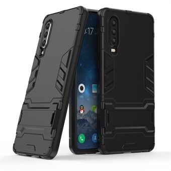 Plastic + TPU hybride hoes met standaard voor Huawei P30