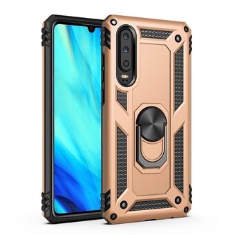 TPU+PC+Metal Kickstand Armor Phone Cover for Huawei P30