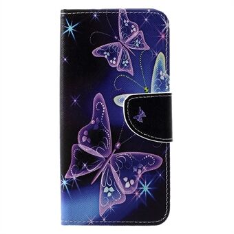 Cross Texture Pattern Printing lederen portemonnee telefoonhoes voor Huawei P30 Pro