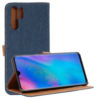 Oxford Cloth Wallet Stand PU Leren Hoesje voor Huawei P30 Pro