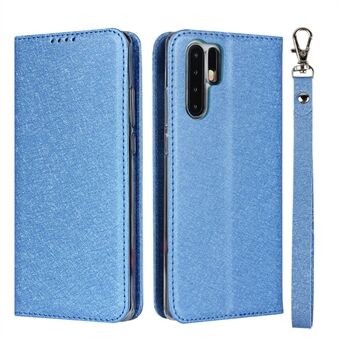 Silk Skin Wallet Stand Beschermende Lederen Cover voor Huawei P30 Pro