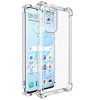 IMAK UX-4-serie Transparante Telefoonhoes voor Huawei P30 Pro Vierhoek Schokbestendige TPU Achtercover