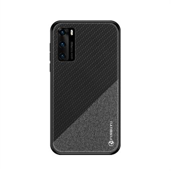 PINWUYO Honors-serie Anti-drop PU-leer gecoate TPU-cover voor Huawei P40