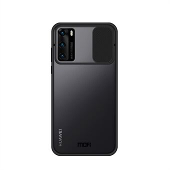 MOFI XINDUN-serie schokbestendige pc + TPU-telefoonhoes met lensbeschermend schuifscherm voor Huawei P40