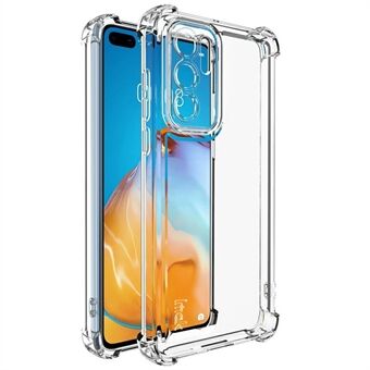 IMAK UX-4 Serie Transparante Telefoonhoes voor Huawei P40 Vier Hoeken Schokbestendige TPU Achterkant Cover