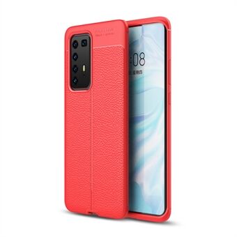 Voor Huawei P40 Pro Litchi Textuur Flexibele TPU mobiele telefoon cover