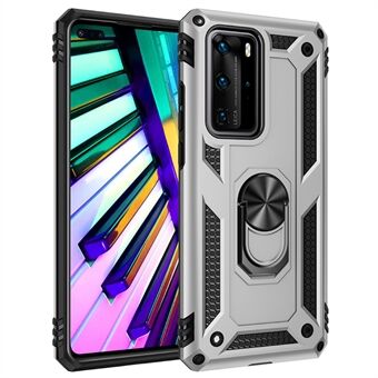 Ring Kickstand Armor Case PC TPU Combo Mobiele Shell voor Huawei P40 Pro