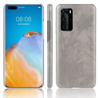 Litchi Skin lederen pc-achterkanthoes voor Huawei P40 Pro