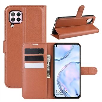 Litchi Surface Leather Wallet Cover voor Huawei nova 6 SE / nova 7i / P40 Lite