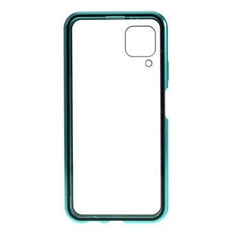 Volledige Bedekkende Magnetische Adsorptie Metalen Frame + Gehard Glas Telefoon Case voor Huawei P40 lite 4G/nova 6 SE/Nova 7i