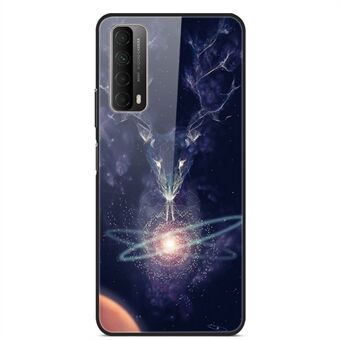 Patroon Print Glas + TPU + PC Beschermhoes voor Huawei P Smart 2021 / Huawei Y7a