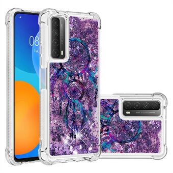 Drijfzand schokbestendige beschermer met patroon voor Huawei P Smart 2021 / Y7a TPU Cover