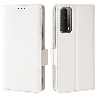 Voor Huawei Y7a/Huawei P Smart 2021 Mobiele Telefoon Case Anti-vingerafdruk PU Lederen Oppervlak Magnetische Smartphone Shell Litchi Textuur Stand Portemonnee Mobiele Telefoon Cover