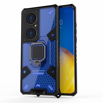 Full-Body hybride schokbestendige pc + TPU-telefoonhoes beschermhoes met standaard voor Huawei P50 Pro