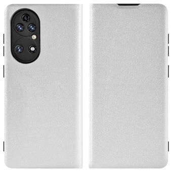 Voor Huawei P50 Pro 4G Volledige bescherming Slim Fit mobiele telefoonhoes PU lederen kaarthouder Flip telefoonhoesje