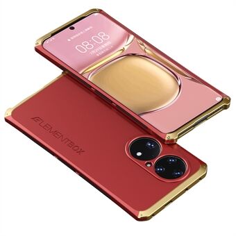 ELEMENT BOX Voor Huawei P50 Pro 4G Schokbestendige Telefoon Case Hard PC Terug Metalen Frame 3-delige Ontwerp Beschermhoes