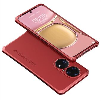ELEMENT BOX Voor Huawei P50 Pro 4G Schokbestendige Telefoon Case Hard PC Terug Metalen Frame 3-delige Ontwerp Beschermhoes