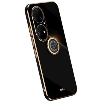 XINLI galvaniserend frame TPU telefoonhoesje voor Huawei P50 Pro 4G, Ring volledige camerabescherming