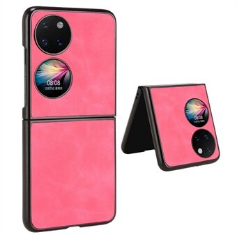 Voor Huawei P50 Pocket / Pocket S Anti Scratch telefoonhoesje Huidaanrakend gevoel Getextureerd PU-leer gecoat PC mobiele telefoonhoes