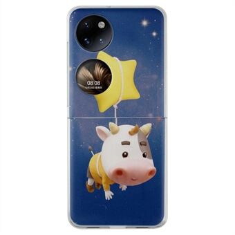 Voor Huawei P50 Pocket Patroon Afdrukken Telefoonhoes Harde PC Slagvaste Defender Beschermhoes