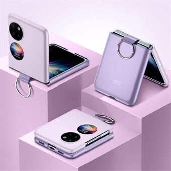 Voor Huawei P50 Pocket / Pocket S 4G Sink-touch PC-telefoonhoes Ring All-inclusive opvouwbare hoes