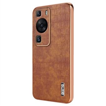 AZNS Voor Huawei P60 / P60 Pro Case Krokodillen Textuur Lederen Gecoate TPU Telefoonhoesje